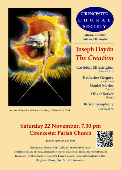 Cirencester Choral Society sing The Creation by Joseph Haydn